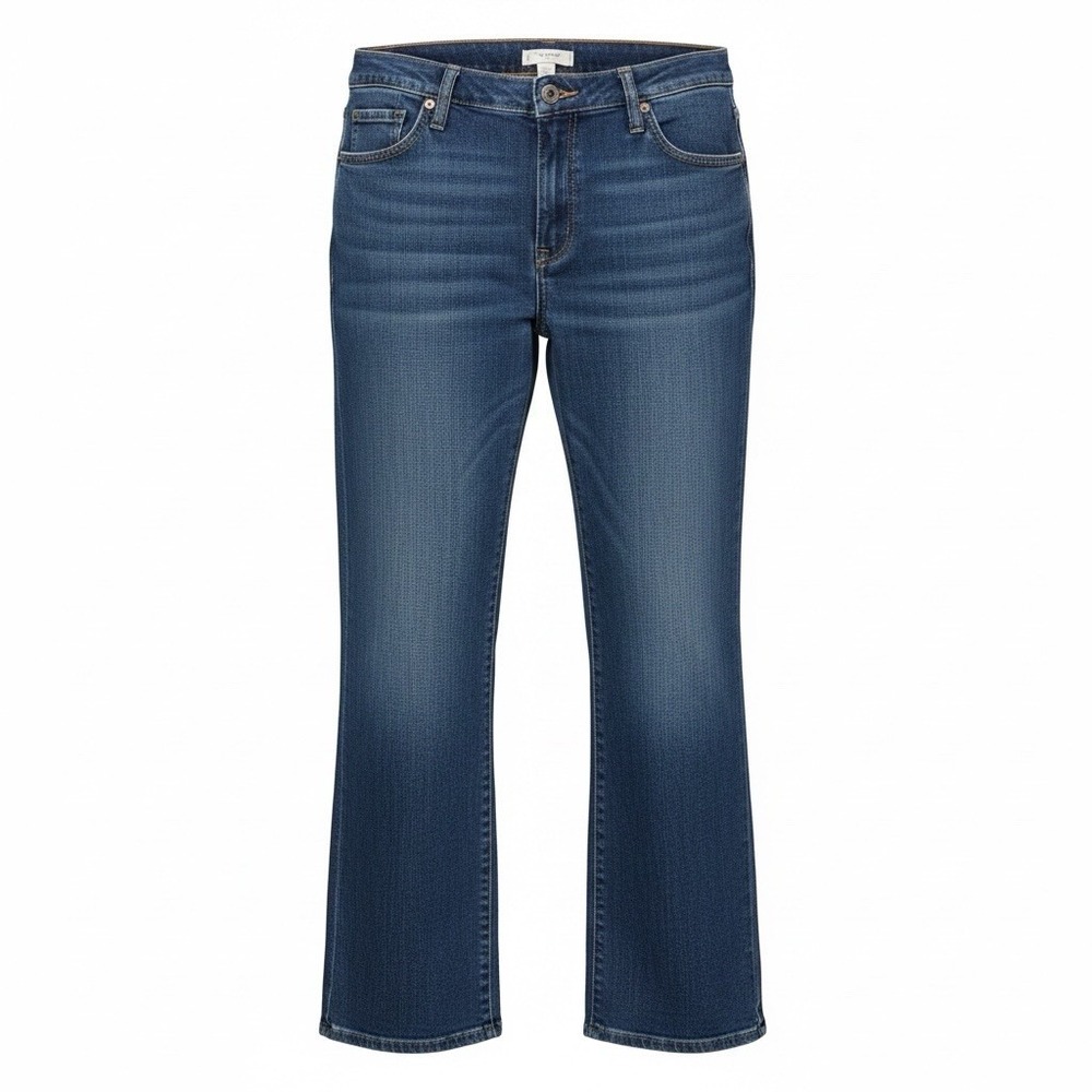 Lee Relaxed Fit At The Waist Jeans Womens 18 Short Blue Straight Leg 3051854